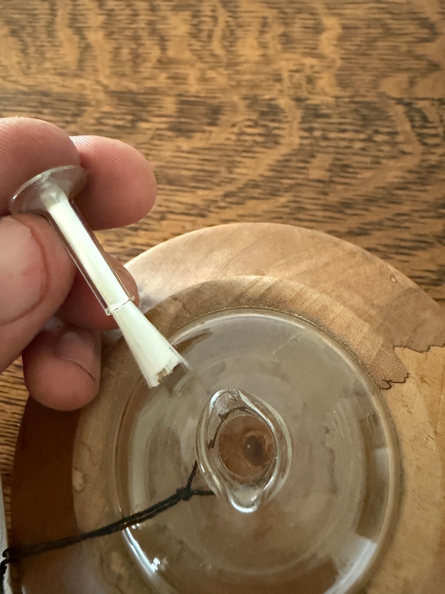 Bob McKay Wood Plus Work Hand-Turned Wooden Oil Lamp – Salt Spring Island BC