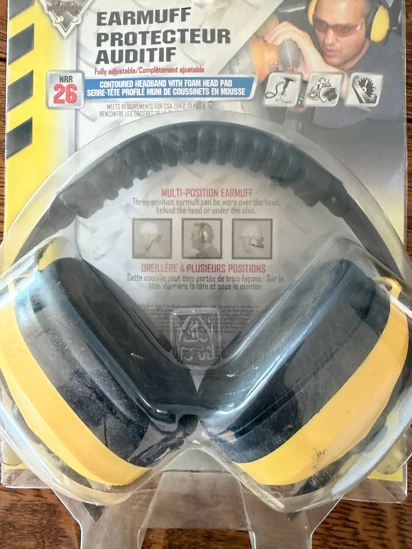 NRR 26 Adjustable Safety Earmuffs – New in Package