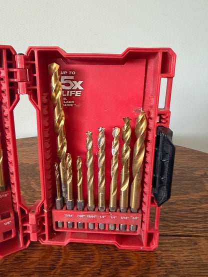 Milwaukee Shockwave Titanium Drill Bit Set with Case – 15 Pieces