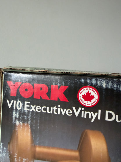 Vintage York V10 5 lb Vinyl Dumbbell Set – Made in Canada – Original Box