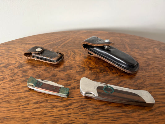 Lot of 2 Vintage Folding Pocket Knives – RUKO Japan + Pakistan
