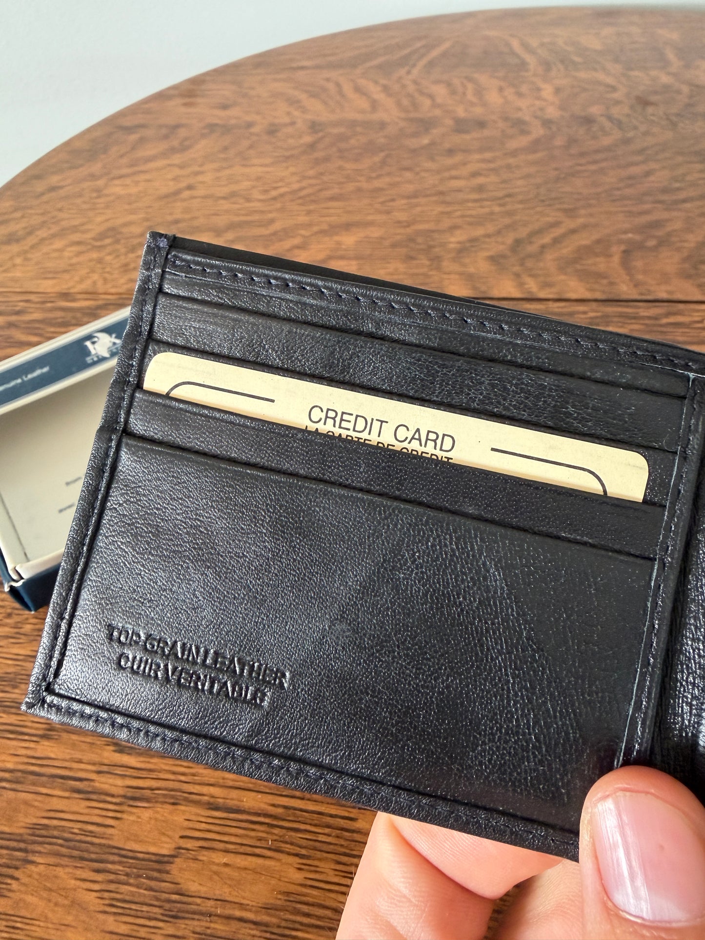 Fox Originals Genuine Leather Bifold Wallet – Black – Original Box