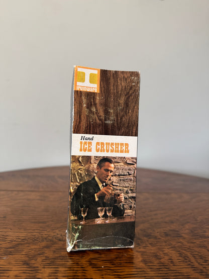 Vintage Irvinware Hand Ice Crusher with Original Box