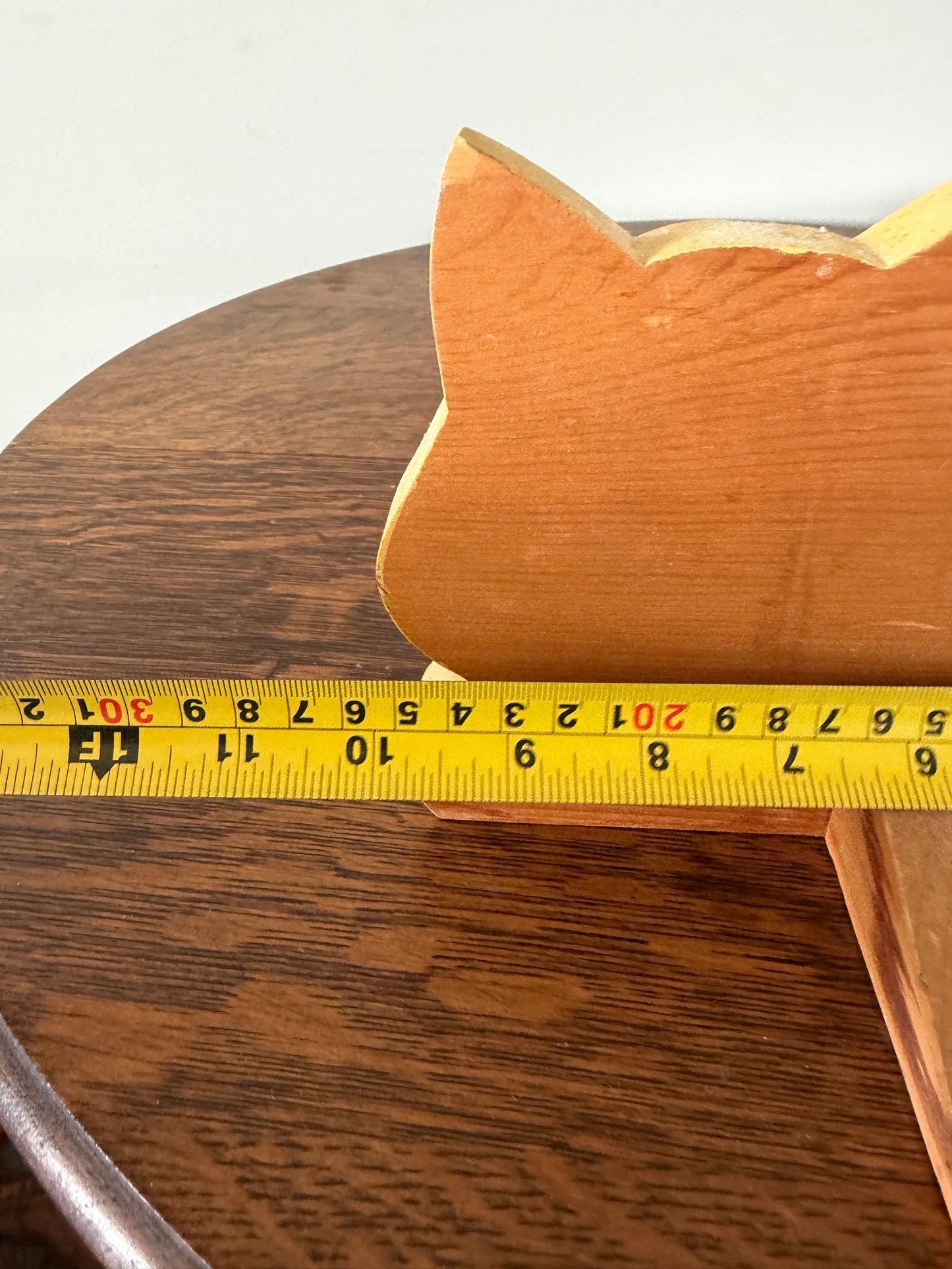 Vintage Hand-Painted Wooden Cat Door Stop – Barrington Woodstock Ontario