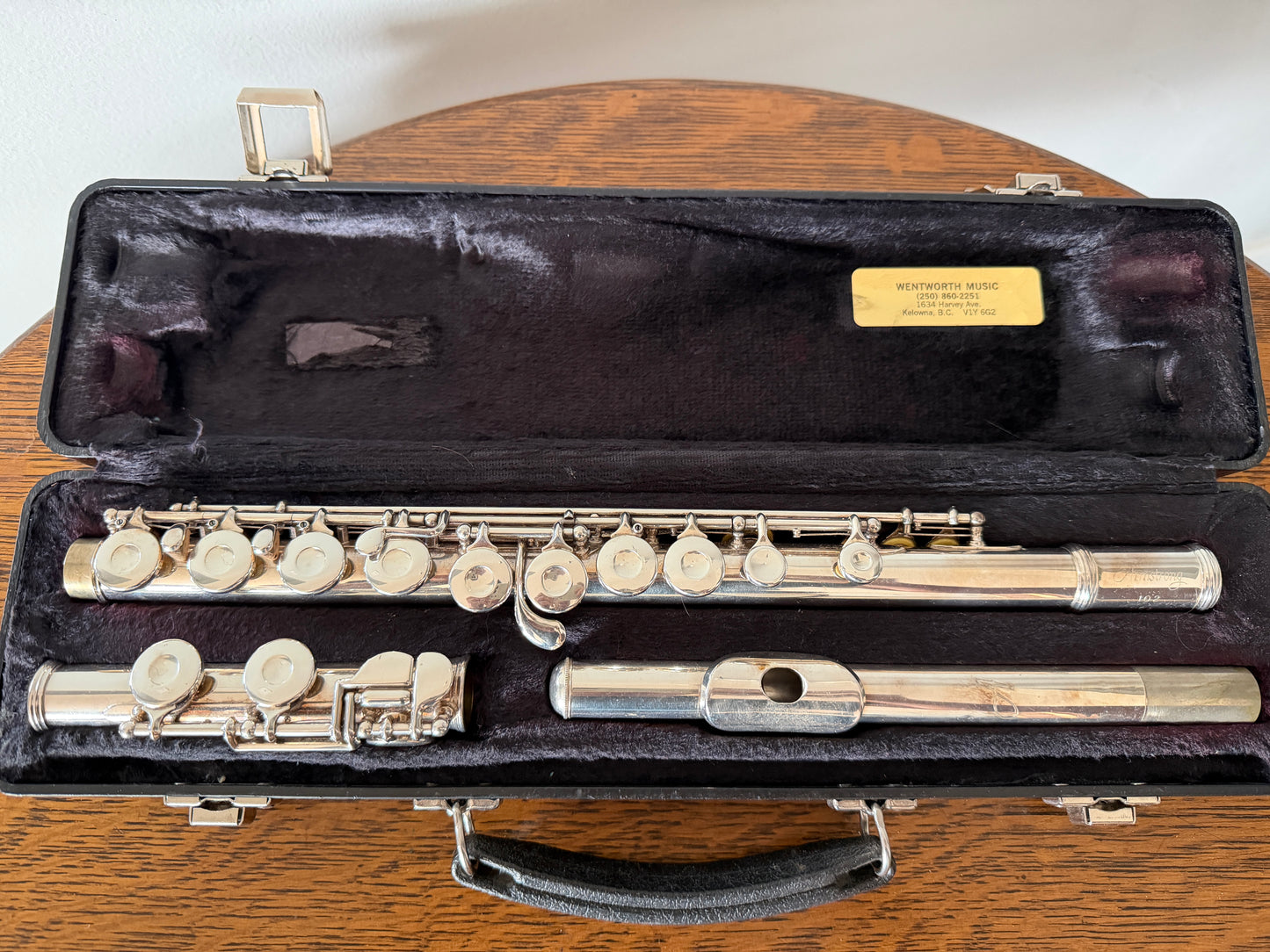 Armstrong 102 Student Flute with Hard Case – Silver Plated