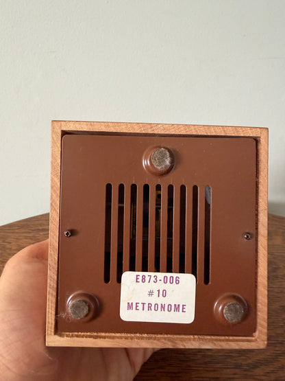 Vintage Seth Thomas Wooden Mechanical Metronome – Adjustable Tempo Working
