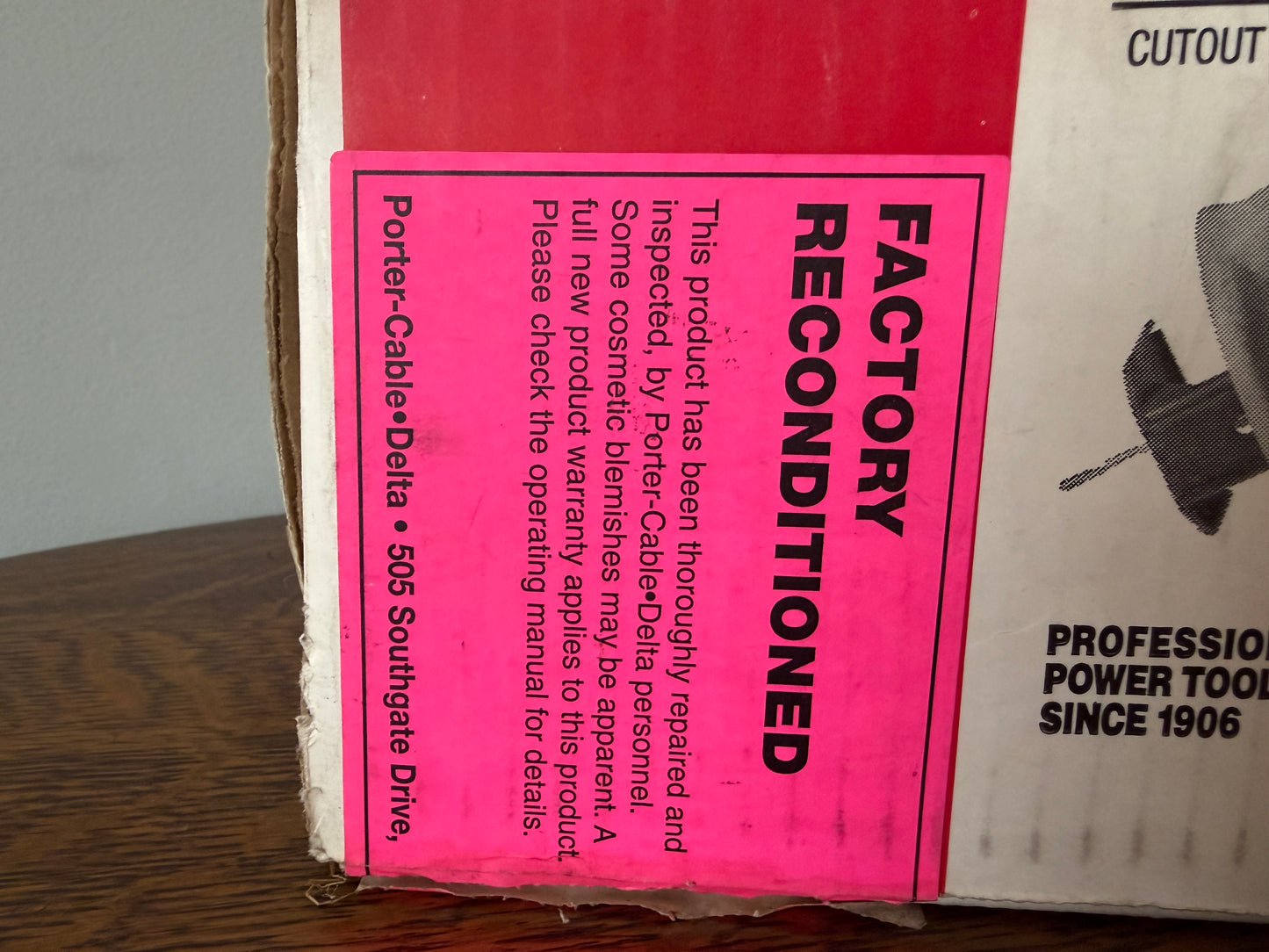 Porter-Cable 7499 Cutout Tool – Factory Reconditioned with Original Box