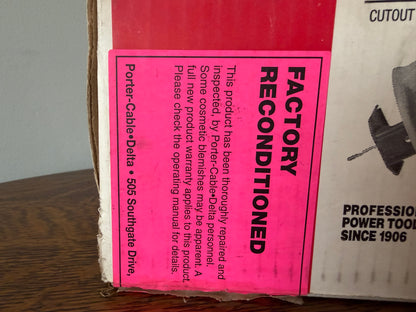 Porter-Cable 7499 Cutout Tool – Factory Reconditioned with Original Box