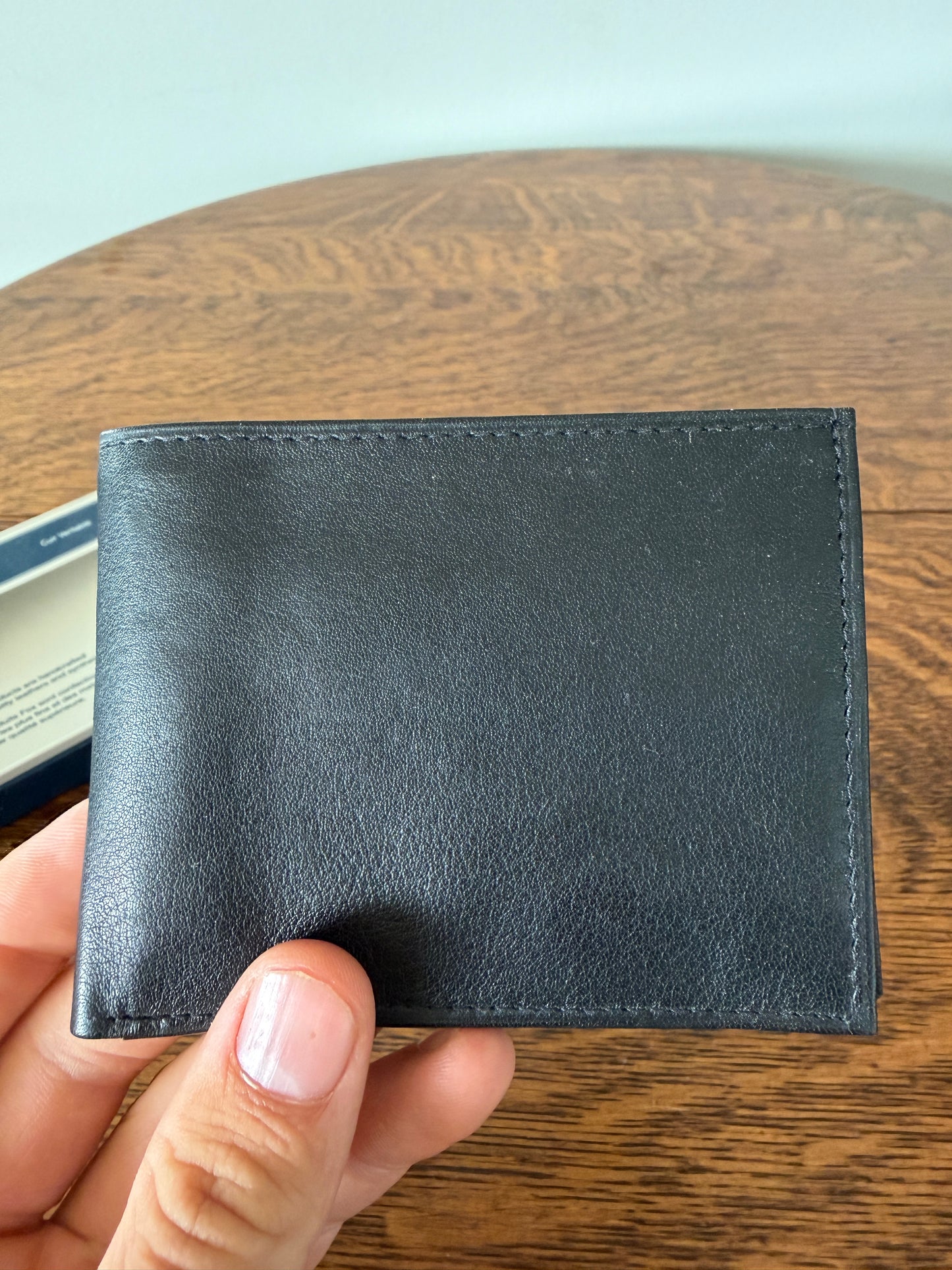 Fox Originals Genuine Leather Bifold Wallet – Black – Original Box
