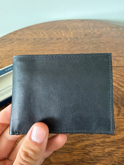 Fox Originals Genuine Leather Bifold Wallet – Black – Original Box