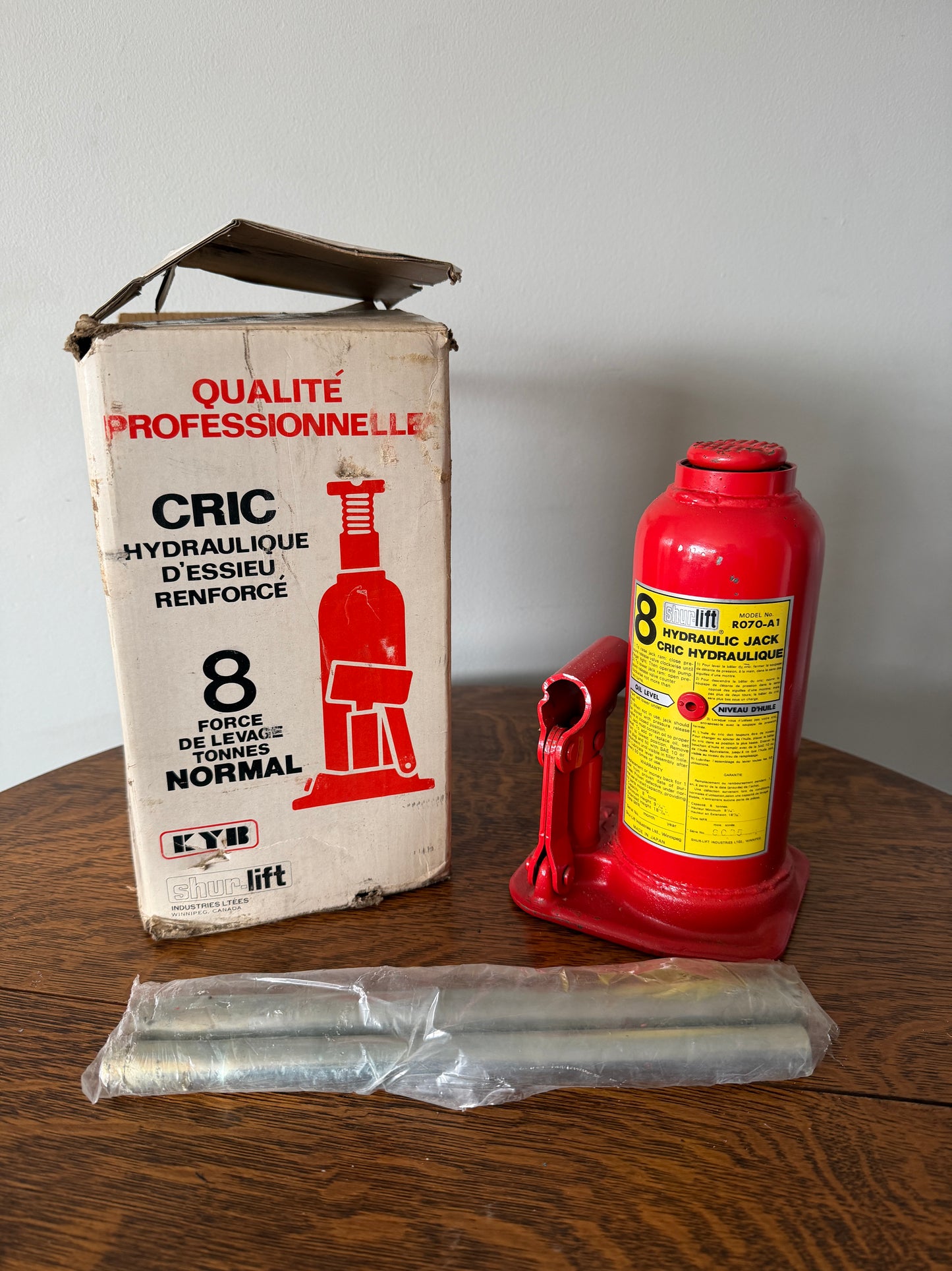 Shur-Lift 8-Ton Hydraulic Bottle Jack – Like New with Original Box