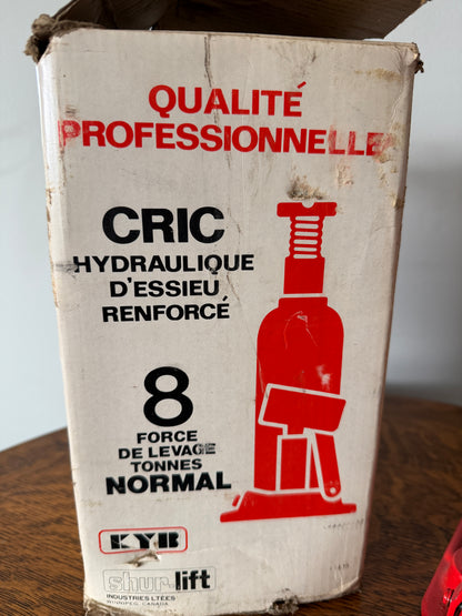 Shur-Lift 8-Ton Hydraulic Bottle Jack – Like New with Original Box