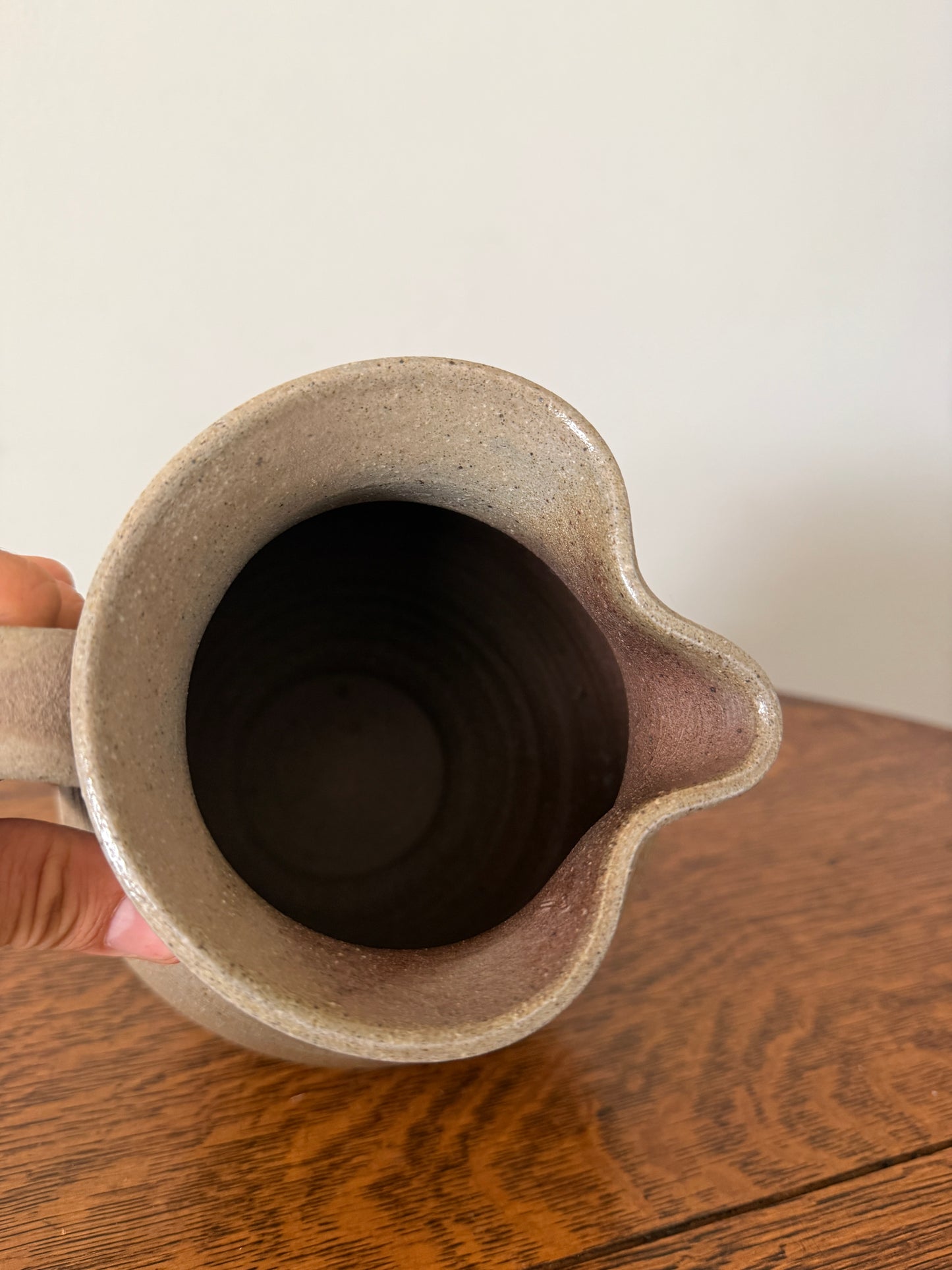 Vintage Jugtown Ware Stoneware Pitcher – Handcrafted Pottery Jug