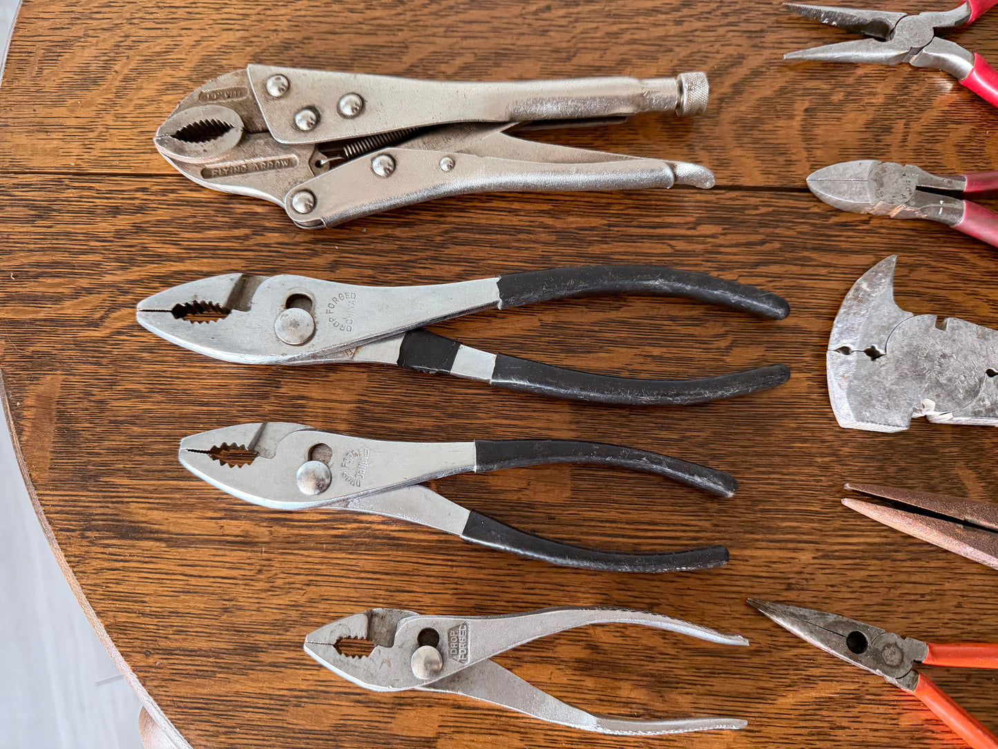 Assorted Hand Tool Lot – Pliers, Cutters & Locking Pliers