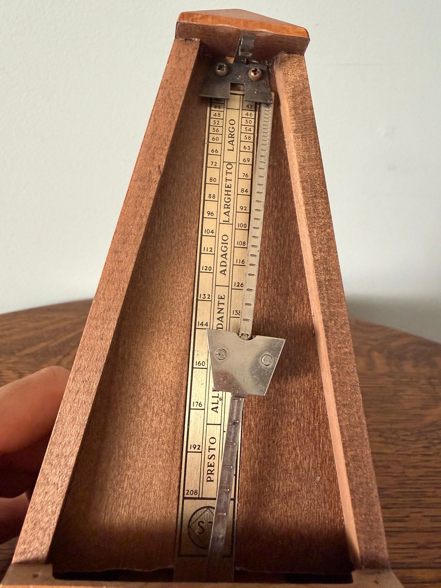 Vintage Seth Thomas Wooden Mechanical Metronome – Adjustable Tempo Working