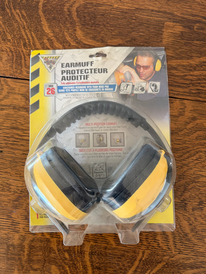 NRR 26 Adjustable Safety Earmuffs – New in Package