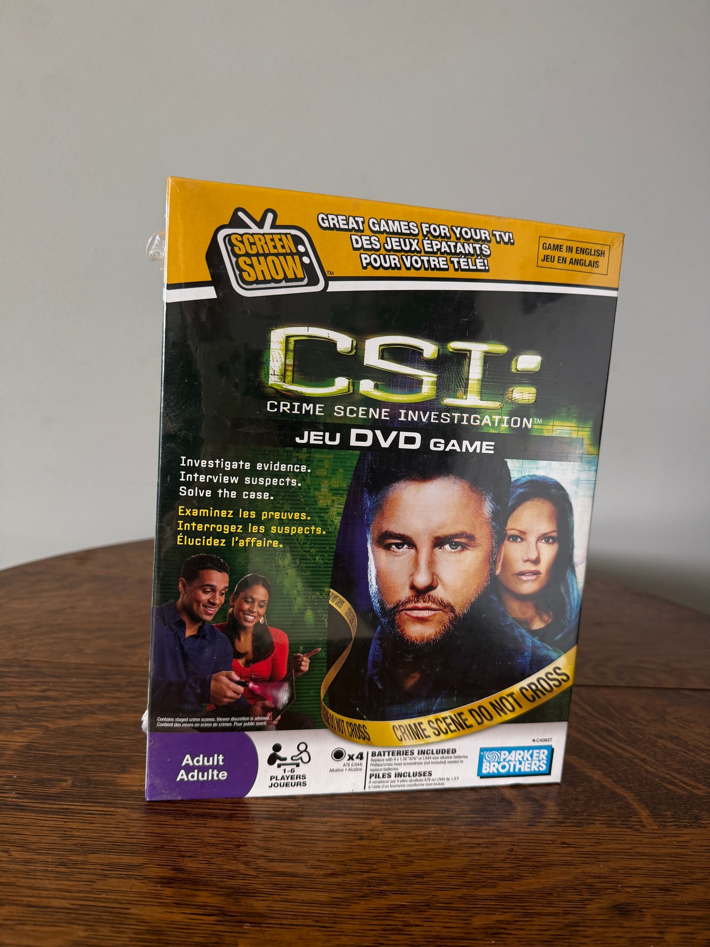 CSI: Crime Scene Investigation DVD Game – 2008 Parker Brothers – Factory Sealed