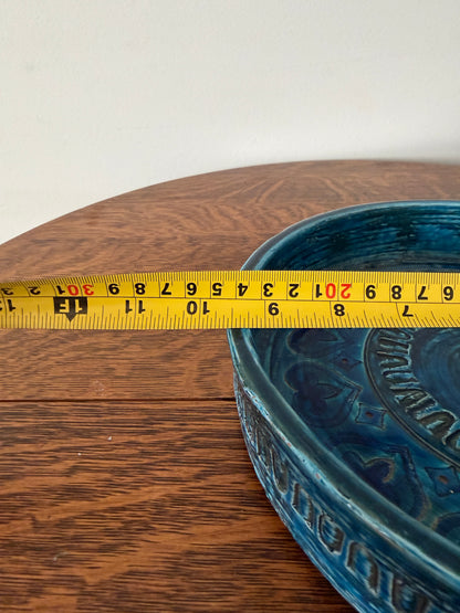 Vintage Bitossi / Rosenthal Netter Italian Blue Ceramic Bowl – Mid-Century