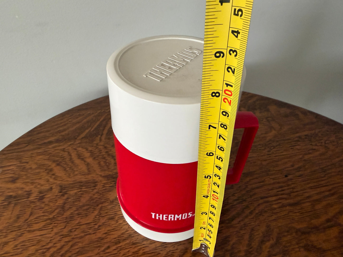Vintage Thermos Red & White Insulated Food Jar – Model 7711