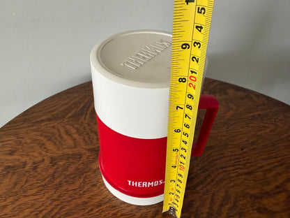 Vintage Thermos Red & White Insulated Food Jar – Model 7711