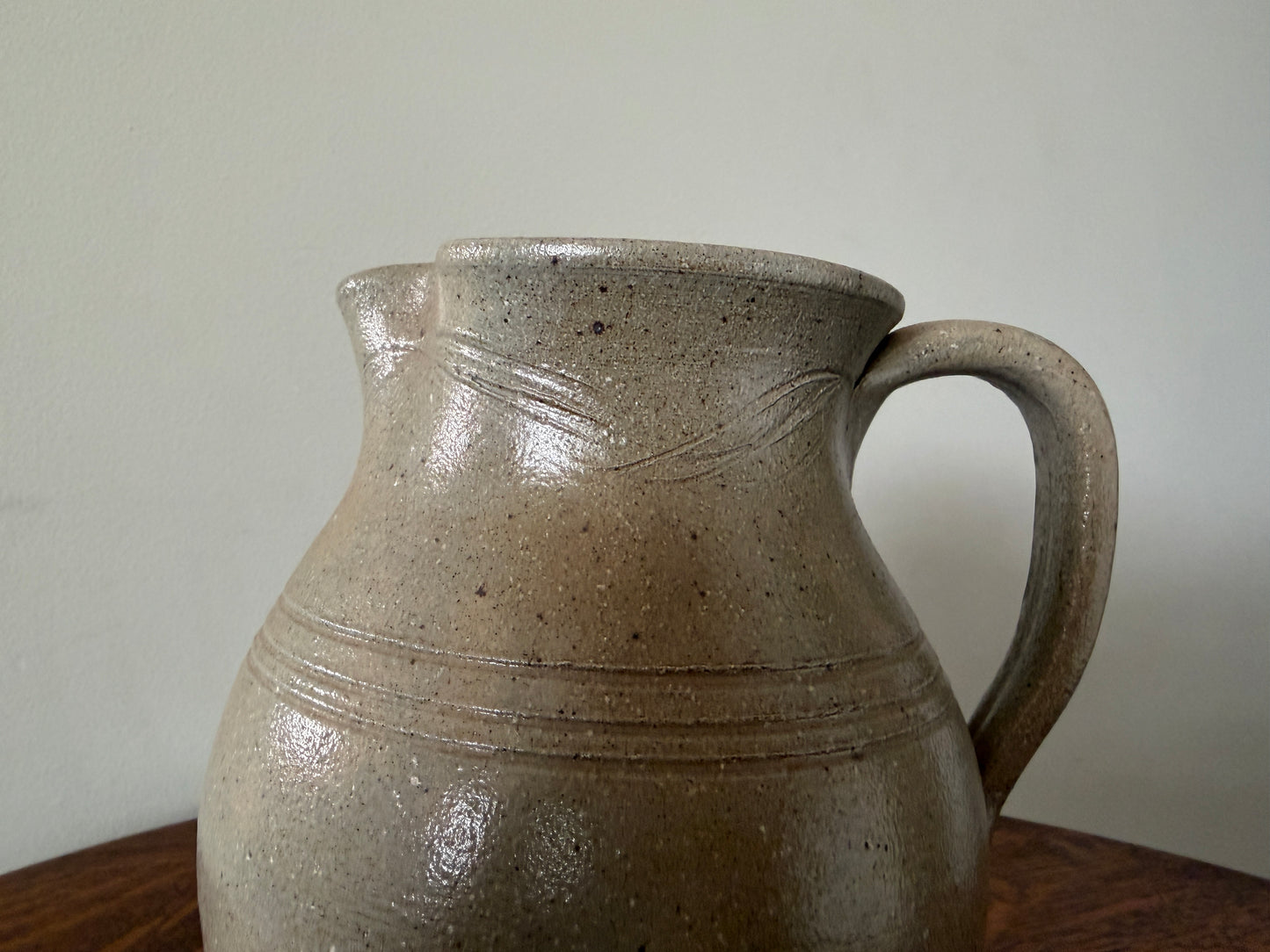 Vintage Jugtown Ware Stoneware Pitcher – Handcrafted Pottery Jug