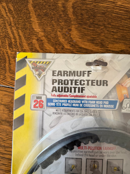 NRR 26 Adjustable Safety Earmuffs – New in Package