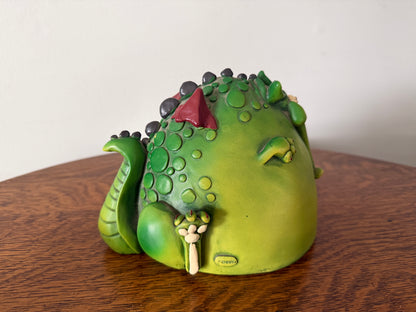 Whimsical Green Dragon Piggy Bank – Fantasy Coin Bank
